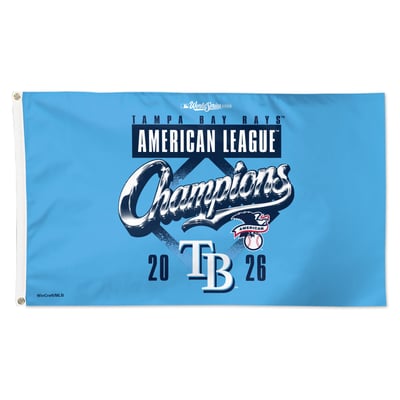Tampa Bay Rays WinCraft 2026 American League Champions Locker Room 3' x 5' One-Sided Deluxe Flag