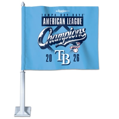 Tampa Bay Rays WinCraft 2026 American League Champions Locker Room Celebration Double-Sided Car Flag