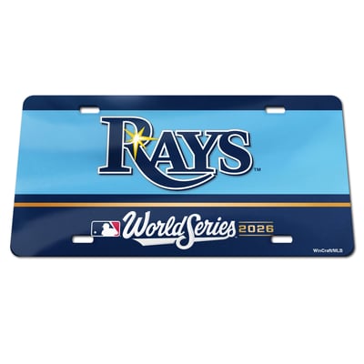 Tampa Bay Rays WinCraft 2026 World Series Laser Cut Acrylic License Plate