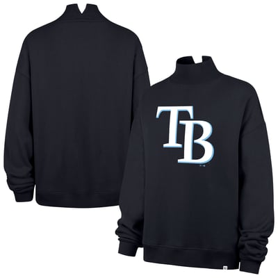  Tampa Bay Rays '47 Women's Imprint Mock Neck Sweatshirt - Navy