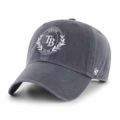  Tampa Bay Rays '47 Women's Laurel Clean Up Adjustable Hat - Navy