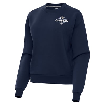 Tampa Bay Rays Antigua Women's 2026 American League Champions Victory Sweatshirt - Navy