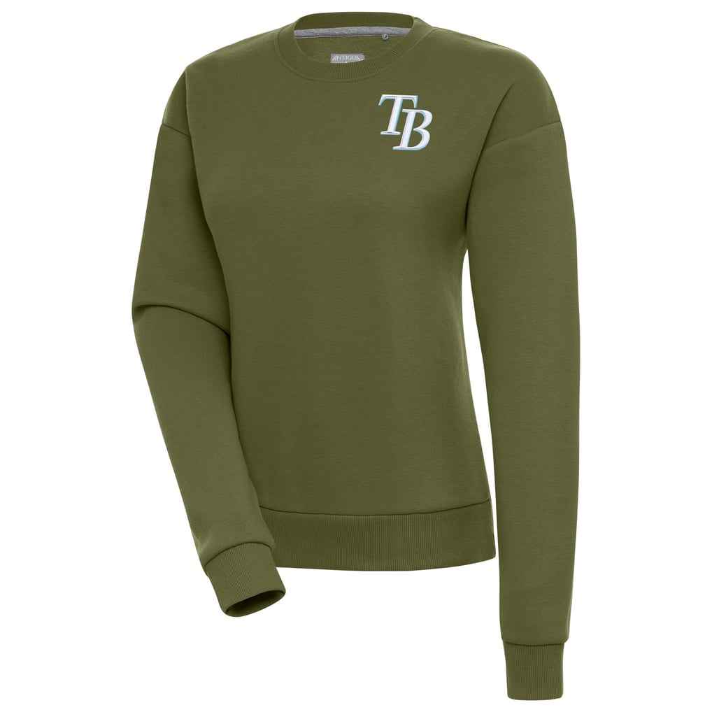 Tampa Bay Rays Antigua Women's Victory Pullover Sweatshirt - Olive