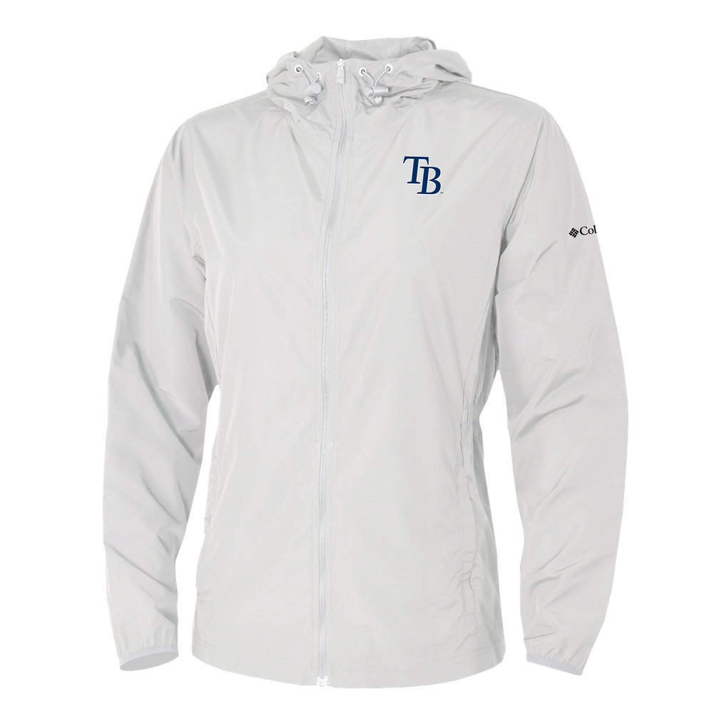 Women's Tampa Bay Rays Columbia White The Prodigy Full-Zip Windbreaker