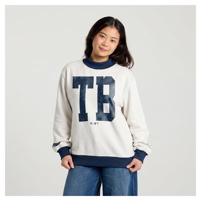 Tampa Bay Rays Fanatics Women's City Abbreviation Sweatshirt - Cream