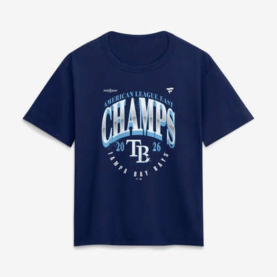 Tampa Bay Rays Fanatics Women's 2026 AL East Division Champions Locker Room T-Shirt - Navy