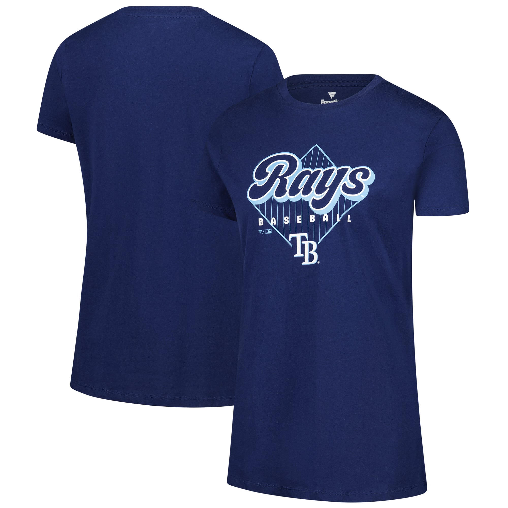 Women's Tampa Bay Rays Fanatics Navy Cotton T-Shirt
