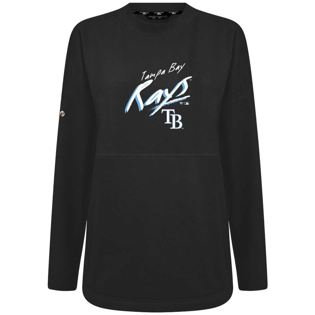 Tampa Bay Rays Levelwear Women's Oversized Beaudry Sizzle Top - Black