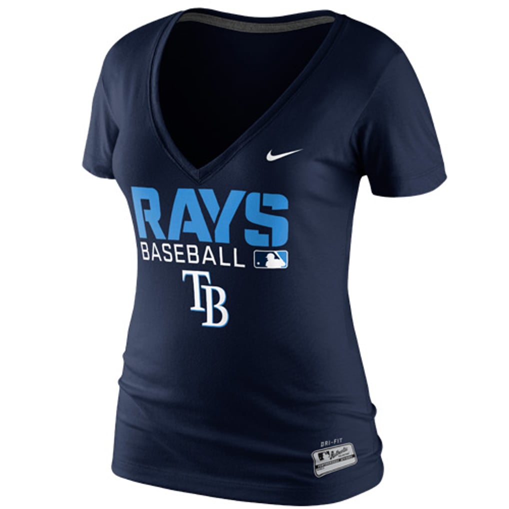 T-shirt Femme Campus Lifestyle Tampa Bay Rays - Neuf Avec étiquettes, Manches Courtes, Blanc