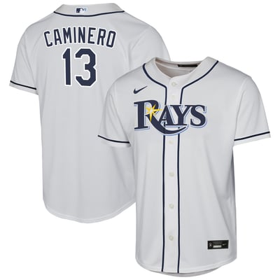 Junior Caminero Tampa Bay Rays Nike Youth Home Replica Jersey - White