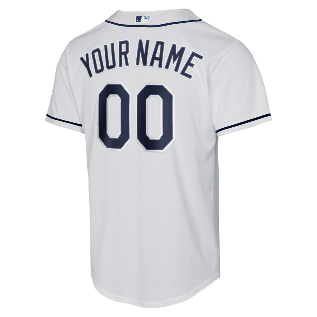 Youth Tampa Bay Rays Nike White 2026 World Series Home Replica Custom ...