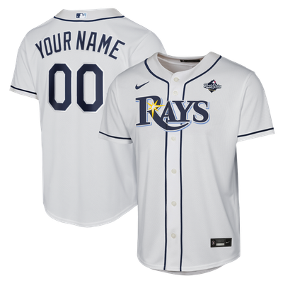 Tampa Bay Rays Nike Youth 2026 World Series Home Replica Custom Jersey - White