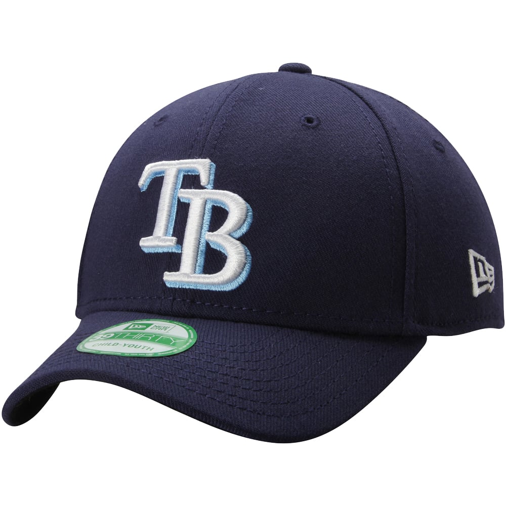 Youth Tampa Bay Rays New Era Navy Blue Team Classic 39THIRTY Hat