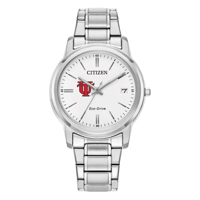  Tampa Spartans Citizen Watch Women's Eco-Drive White Dial Stainless Steel Watch - Silver