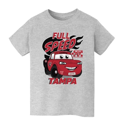  Tampa Spartans Vive La Fete Youth Full Speed T-Shirt - Gray