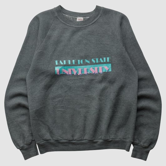 Tarleton State Texans Russell 90s Pullover Sweatshirt - Dark Heather Gray - XXS by Fanatics Real Vintage