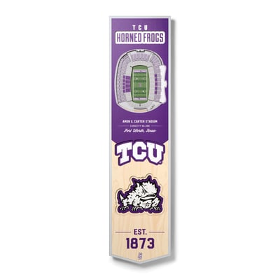 TCU Horned Frogs Fanpoint 8'' x 32'' 3D StadiumView Banner