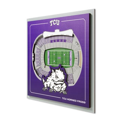 TCU Horned Frogs IDNA 12" x 12" Stadium Series 3D Wall Art