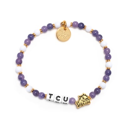  TCU Horned Frogs Little Words Project Team Bracelet