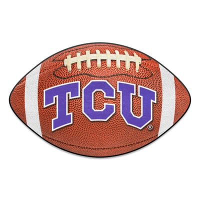 TCU Horned Frogs Logo Brands 22" x 29.5" Football Mat