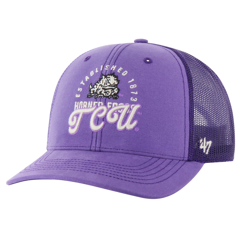 TCU Horned Frogs '47 Pitstop Trucker Adjustable Hat - Purple