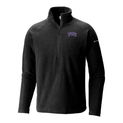  TCU Horned Frogs Columbia Everest Ridge Raglan Half-Zip Fleece Jacket - Black