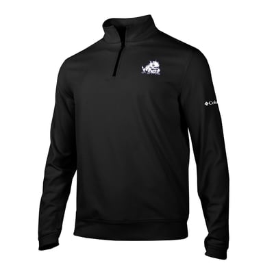  TCU Horned Frogs Columbia Grainline Quarter-Zip Pullover - Black
