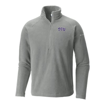  TCU Horned Frogs Columbia Everest Ridge Raglan Half-Zip Fleece Jacket - Gray