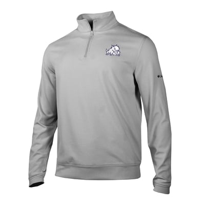  TCU Horned Frogs Columbia Grainline Quarter-Zip Pullover - Gray
