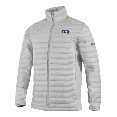  TCU Horned Frogs Columbia Powder Pass Hybrid Full-Zip Jacket - Gray
