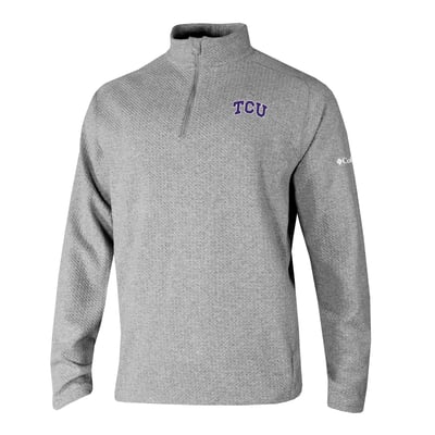  TCU Horned Frogs Columbia Swingcraft Quarter-Zip Pullover - Gray