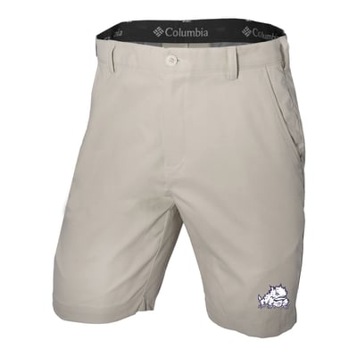 TCU Horned Frogs Columbia Omni-Wick Lie Angle Shorts - Khaki
