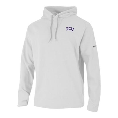  TCU Horned Frogs Columbia Swingcraft Fleece Hoodie - White