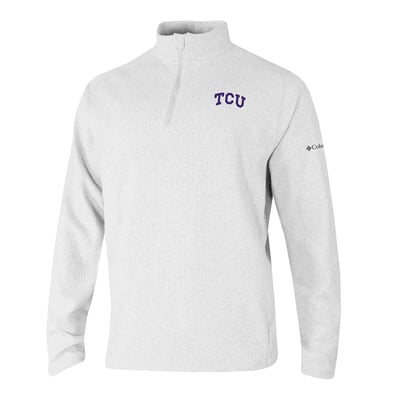  TCU Horned Frogs Columbia Swingcraft Quarter-Zip Pullover - White