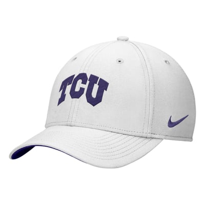 TCU Horned Frogs Nike Primetime SwooshFlex Dri-FIT Hat - White