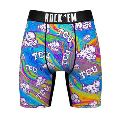 TCU Horned Frogs Rock Em Localized Boxer Briefs - Purple