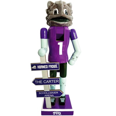 TCU Horned Frogs 12" Mascot Nutcracker