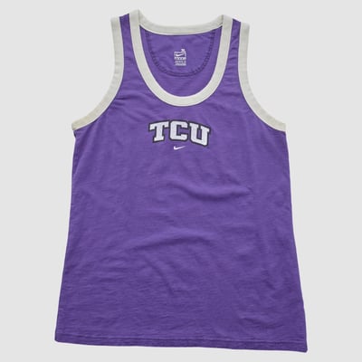 TCU Horned Frogs Nike 2000s Tank - Purple - S by Fanatics Real Vintage