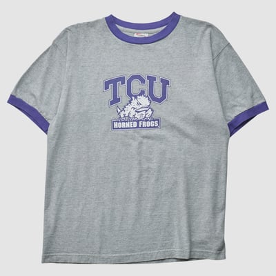 TCU Horned Frogs Viatran 2000s T-shirt - Heather Gray - XL by Fanatics Real Vintage