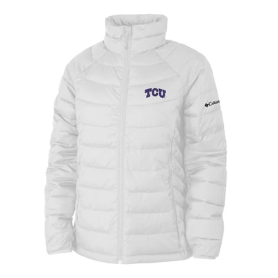  TCU Horned Frogs Columbia Women's Powder Lite II Omni-Heat Raglan Full-Zip Jacket - White