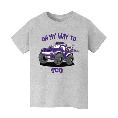 TCU Horned Frogs Vive La Fete Youth On My Way T-Shirt - Gray