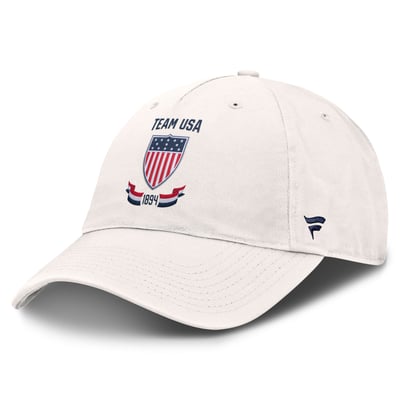  Team USA Fanatics Flag Adjustable Hat - Cream