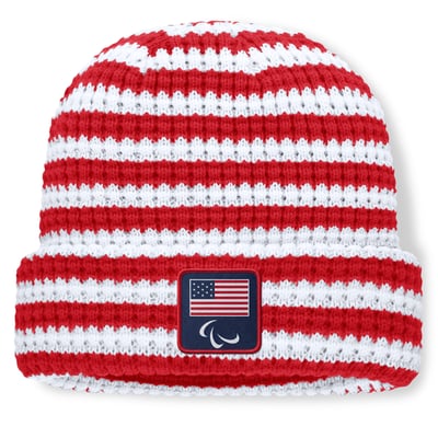  Team USA Fanatics Paralympics Cuffed Knit Hat - Red