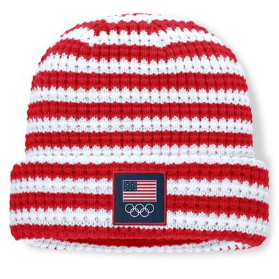  Team USA Fanatics Varsity Cuffed Knit Hat - Red