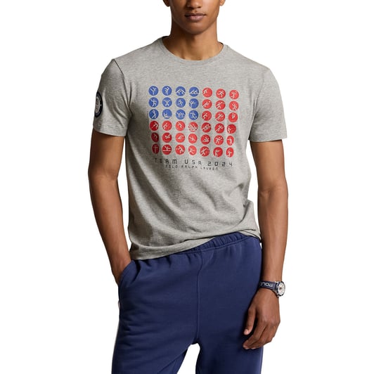 Team USA Polo Ralph Lauren 2024 Summer Olympics Villagewear Pictogram T-Shirt - Gray