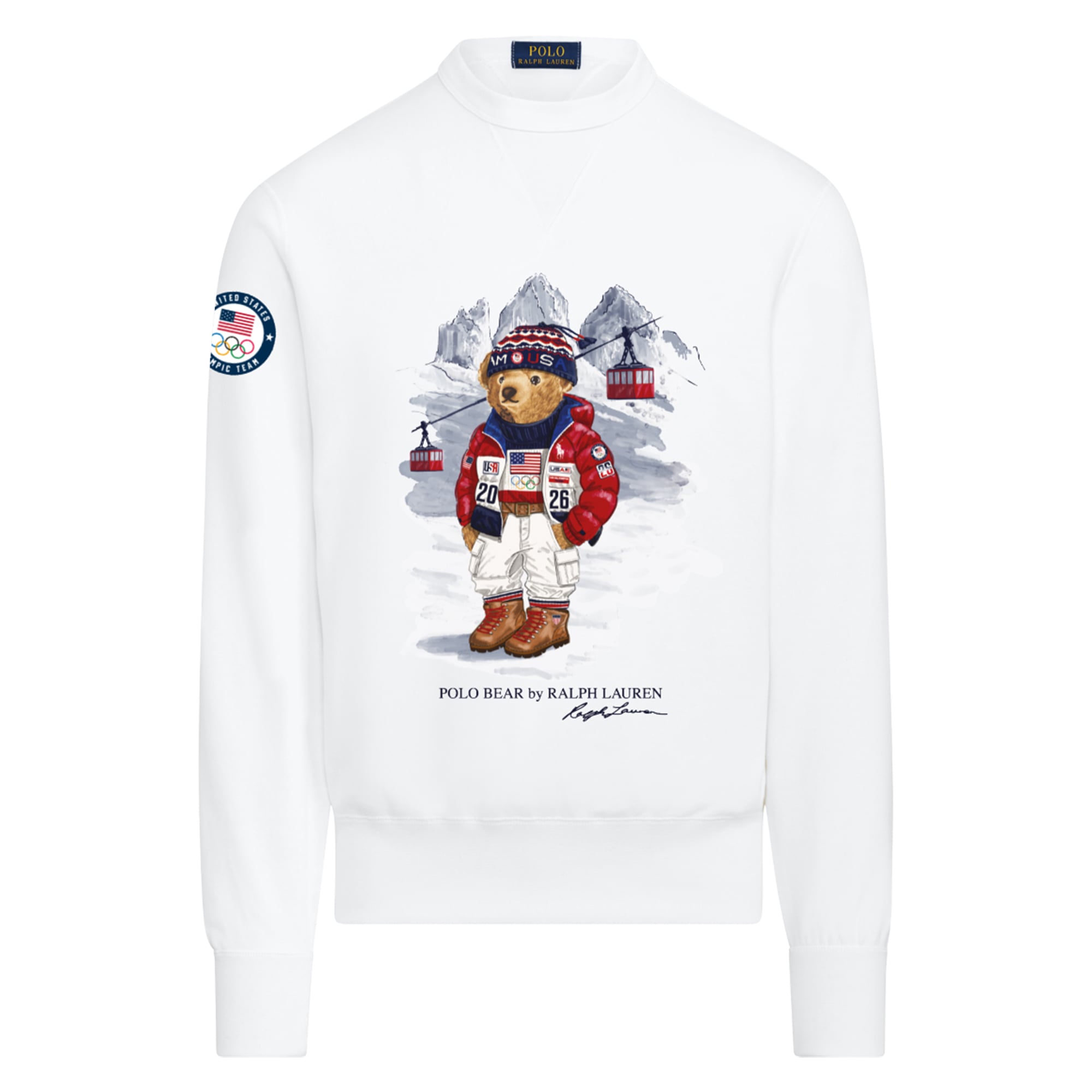 Team USA Polo Ralph Lauren 2026 Winter Olympics Bear Sweatshirt 