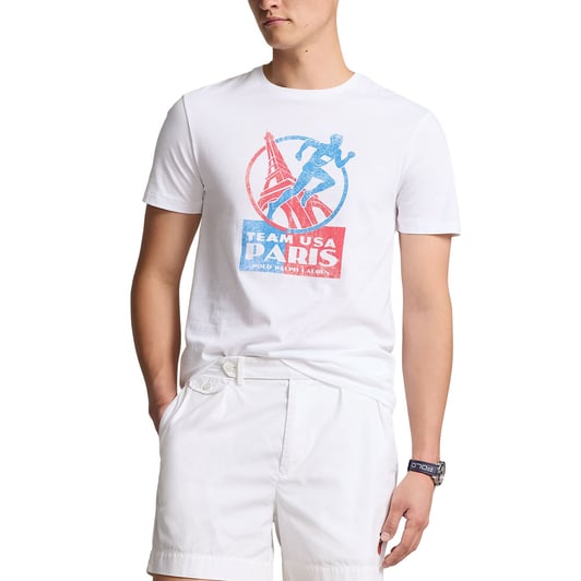 Team USA Polo Ralph Lauren 2024 Summer Olympics Villagewear Runner T-Shirt - White