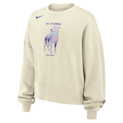 AFC Richmond x Ted Lasso Nike Women's Phoenix Fleece Sweatshirt - Cream