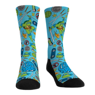  Teenage Mutant Ninja Turtles Rock Em Unisex Leonardo Kaboom! Crew Socks