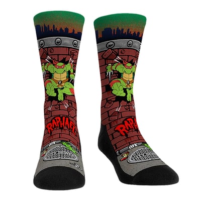  Teenage Mutant Ninja Turtles Rock Em Unisex Raphael Breakout Crew Socks